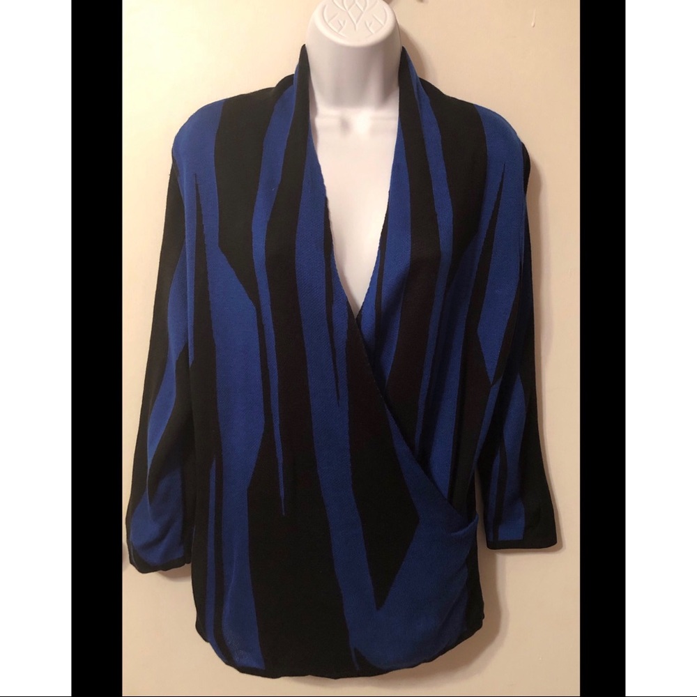 NY&C Blue & Black Striped Sweater